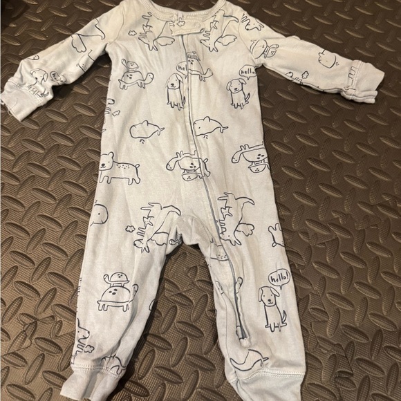 Adorable Gray and Blue Kids One Piece - Picture 2 of 3